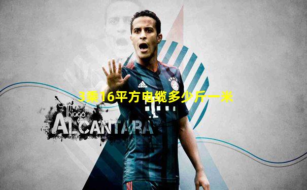 3乘16平方电缆多少斤一米
