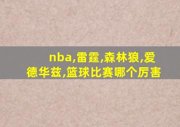 nba,雷霆,森林狼,爱德华兹,篮球比赛哪个厉害
